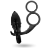 Plug Anal com Anel Duplo Preto