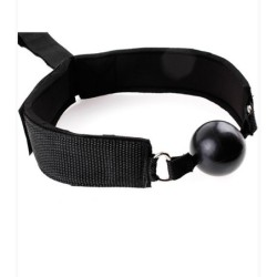 Fetish Neoprene Gag With Cuffs
