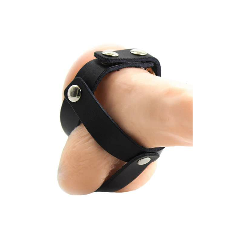 Leather Chastity Sheath For Testicles