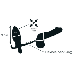Plug Anal com Anel Duplo Preto