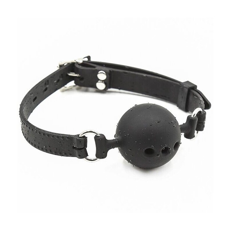 Ademende Ball Gag Siliconen Maat L