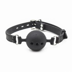 Bâillon Boule Respirant Silicone Taille L