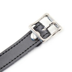 Bâillon Silicone Avec Sangle Cuir (Cadenas Inclus)