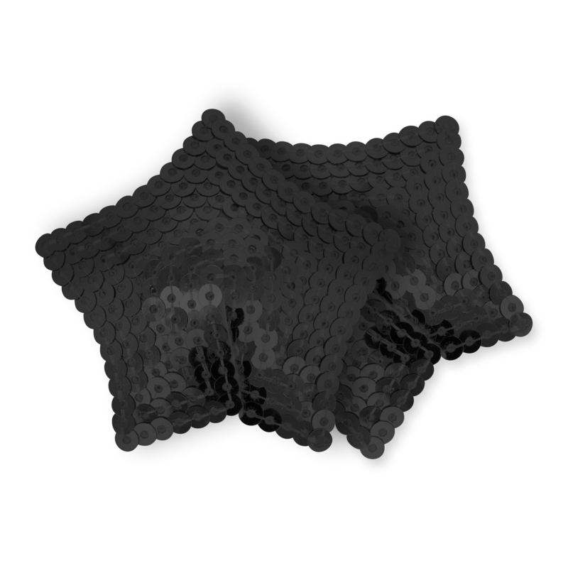 Brustwarzen-Pasties Stern Pailletten Schwarz Brustwarzen-Pasties Stern Pailletten Schwarz
