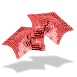 Copricapezzoli Stella Paillettes Rosso