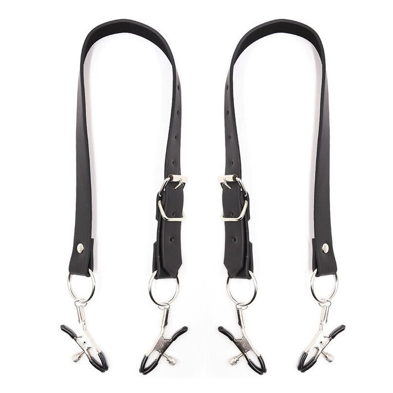 Pinze Clitoride Con Cinghie Gambe