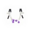 Nipple Clamps With Lilac Jingle Bells