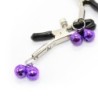 Nipple Clamps With Lilac Jingle Bells