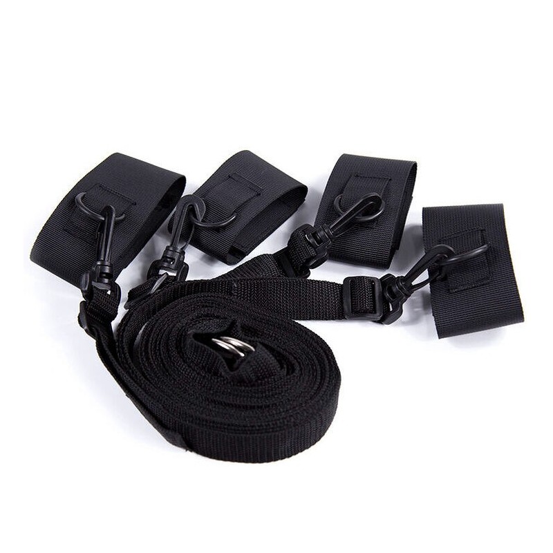Rajoitus Bondage Sänky Nylon Ja Tarranauhat