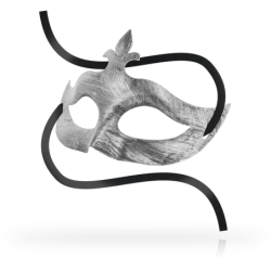 Maskers Oogmasker Fleur de Lis Zilver