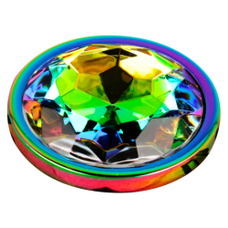 Anaalplug Vikerkaareline Ring - Suurus L