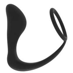 Plug Anal de Silicone com Anel 10.5 Cm