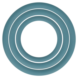 Set med 3 penis- och testikelringar - Blå