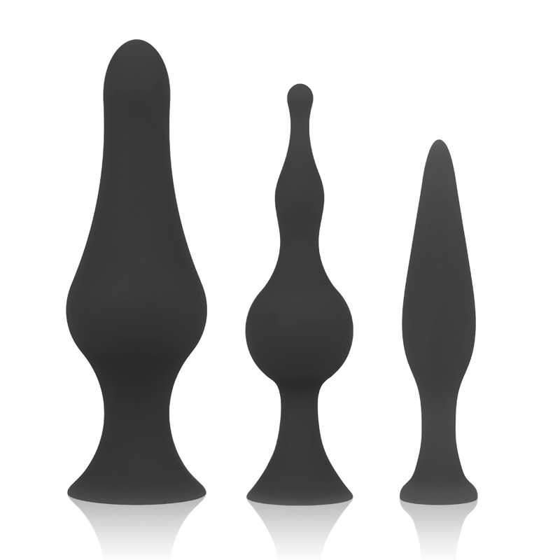 Set Plug Anali Silicone Nero