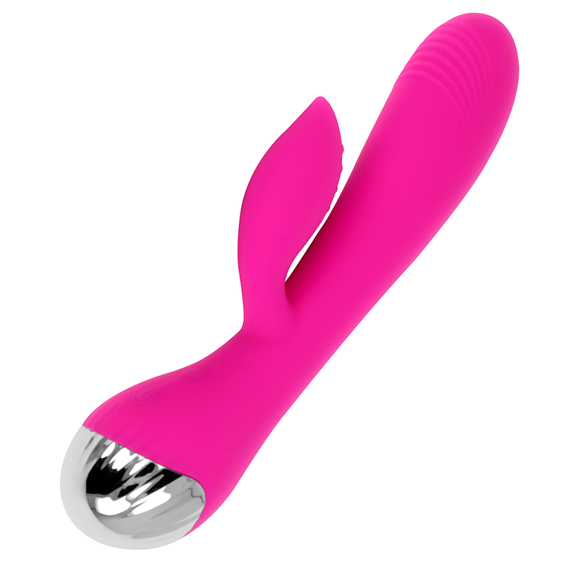 Polnilni Vibrator Z Zajčkom 10 Načinov Vibriranja 19 Cm