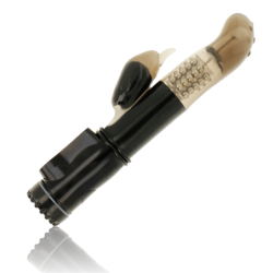 Vibrator z rotatorjem in stimulatorjem klitorisa Delfin