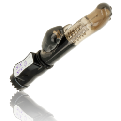 Vibrator z rotatorjem in stimulatorjem klitorisa Delfin