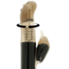 Vibrator z rotatorjem in stimulatorjem klitorisa Delfin