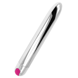 Vibrador Silver Recargable 10 Modos 18.5 Cm