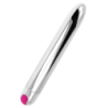 Sudraba Uzlādējams Vibrators 10 Režīmi 18.5 Cm