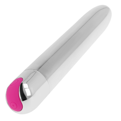 Silver Uppladdningsbar Vibrator 10 Lägen 18.5 Cm