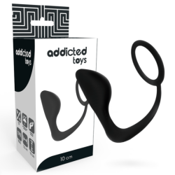 Plug Anal Con Anillo Pene Negro