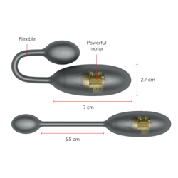 Denver Ou Vibrator Negru 7 X 2.7 Cm - Aplicație Gratuită