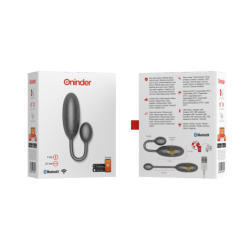 Denver Vibrerende Æg Sort 7 X 2.7 Cm - Gratis App