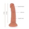 Velké Bogotá Dildo Vibrační 9 Rychlostí Natural 22 Cm -O- 4.5 Cm - App Zdarma