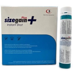 Sizegain Plus Instant Shot Vīriešu spēku uzlabojošs līdzeklis 5 vienības