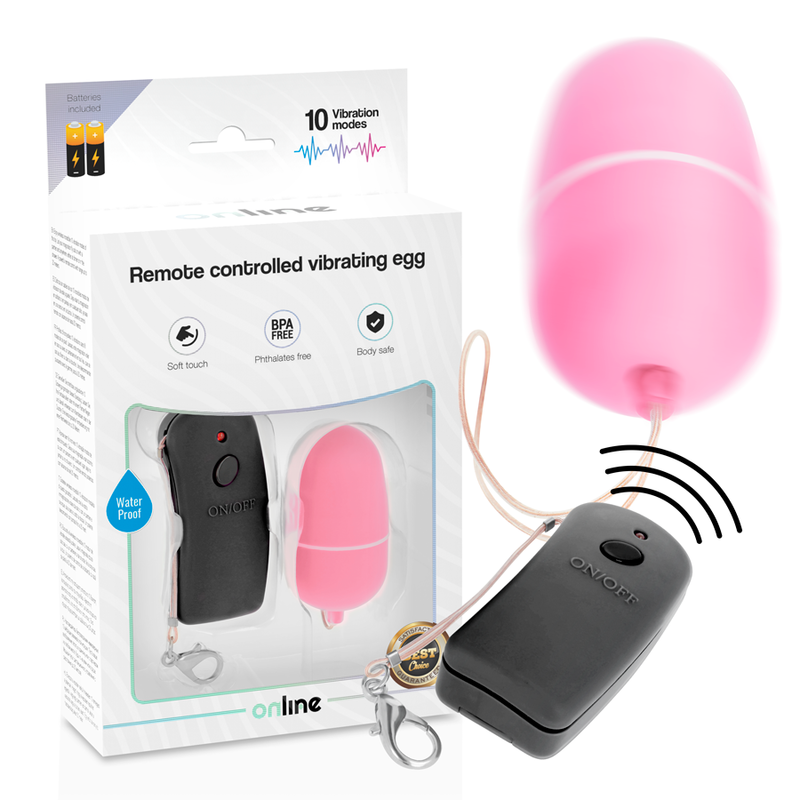 Ou Vibrant Amb Comandament a Distància Rosa