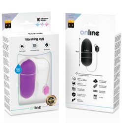 Vibratorius kiaušinis atsparus vandeniui violetinis