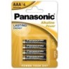 Bronze AAA LR03 Alkaline Batterijen Blister *4