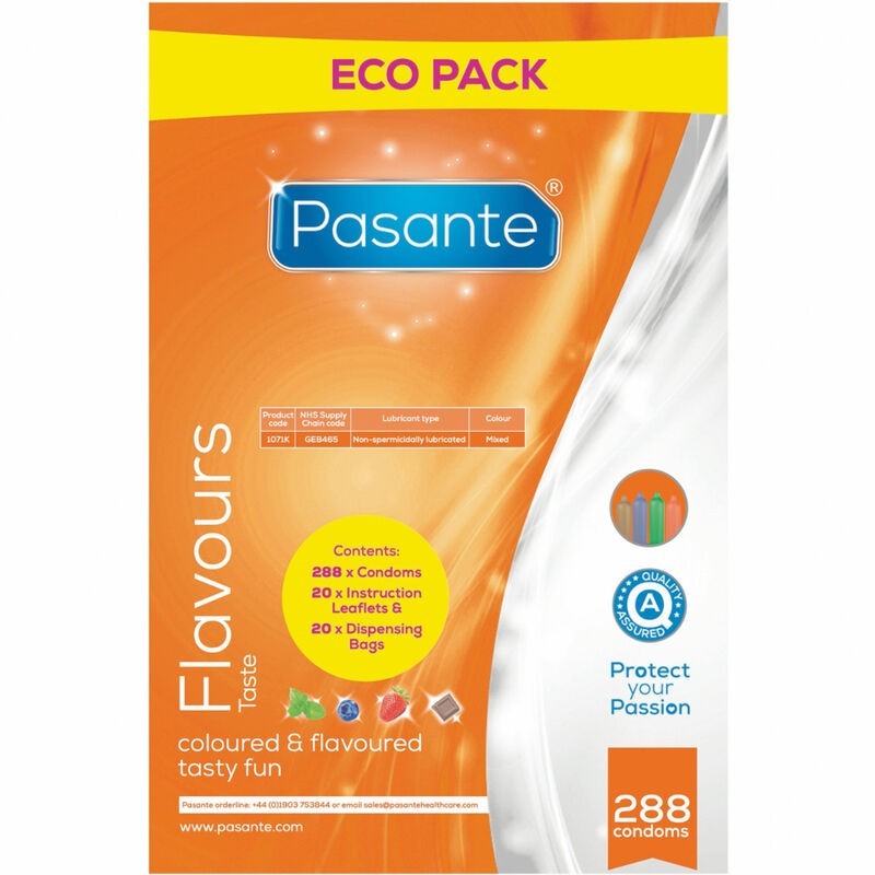 Prezervative Eco Pack Arome Pungă 288 Bucăți