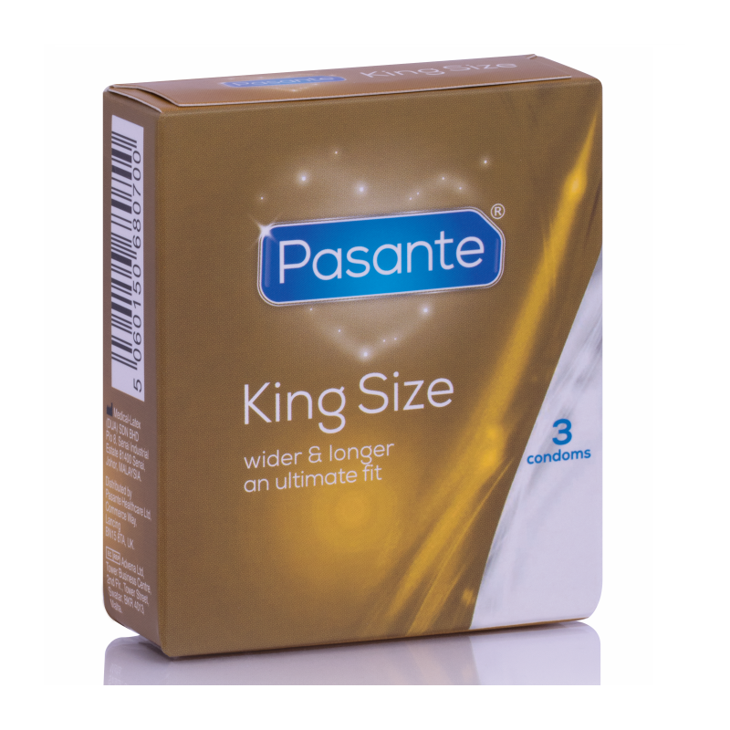 King Ms Extra Hosszú és Széles Óvszer 3 Darab
