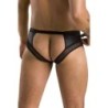 030 Slip Otwarte Stringi Tom Czarne S/M