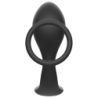 Plug Anal Avec Anneau Silicone Noir
