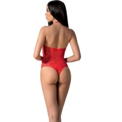 Bs094 Bodystocking Rosso Taglia Unica