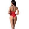 Bs094 Bodystocking Rouge Taille Unique