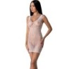 Bs097 Body stocking Alb, Mărime Unică