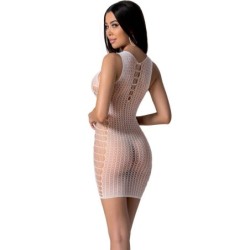 Bs097 Bodystocking Weiß Einheitsgröße