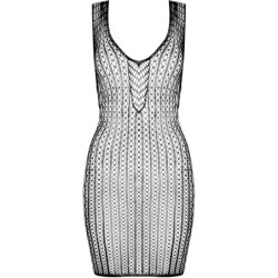 Bs097 Bodystocking Črna Univerzalna Velikost