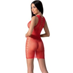 Bs097 Bodystocking Rosso Taglia Unica