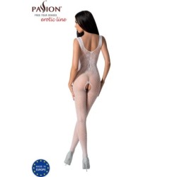 Bs098 Bodystocking Weiß Einheitsgröße