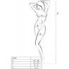 Bs098 Valkoinen Bodystocking Yksi Koko