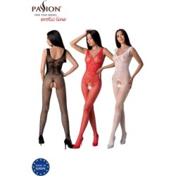 Bs098 Bodystocking Sarkans Viens Izmērs