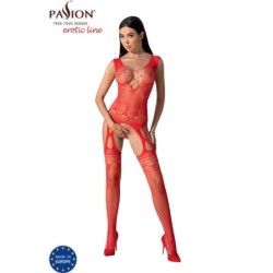 Bs099 Bodystocking Rød One Size