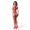 Bs 106 Bas Résille Intégral Rouge Taille Unique