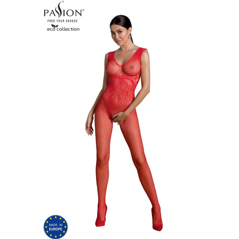 Eco Collection Bodystocking Eco Bs003 Vermelho