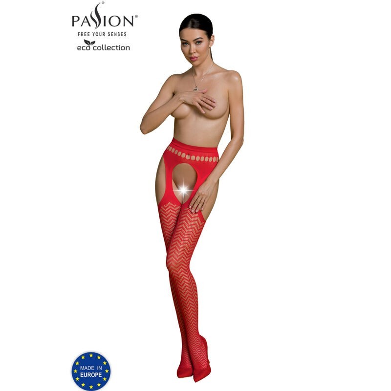 Eco Collection Bodystocking Eco S002 Vermelho
